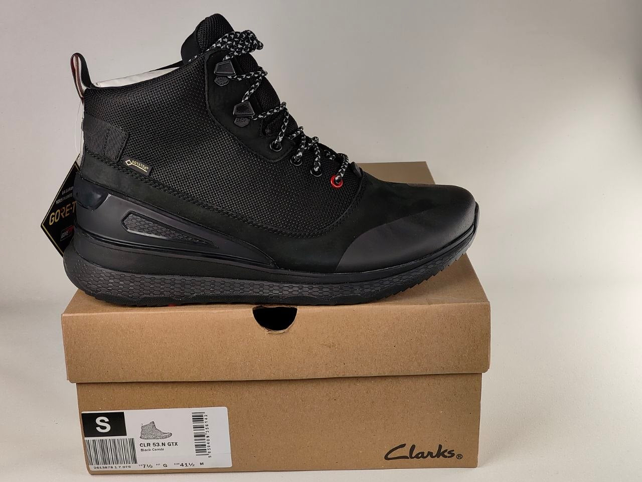 Clarks CLR 53.N GTX – Black Combi Waterproof-