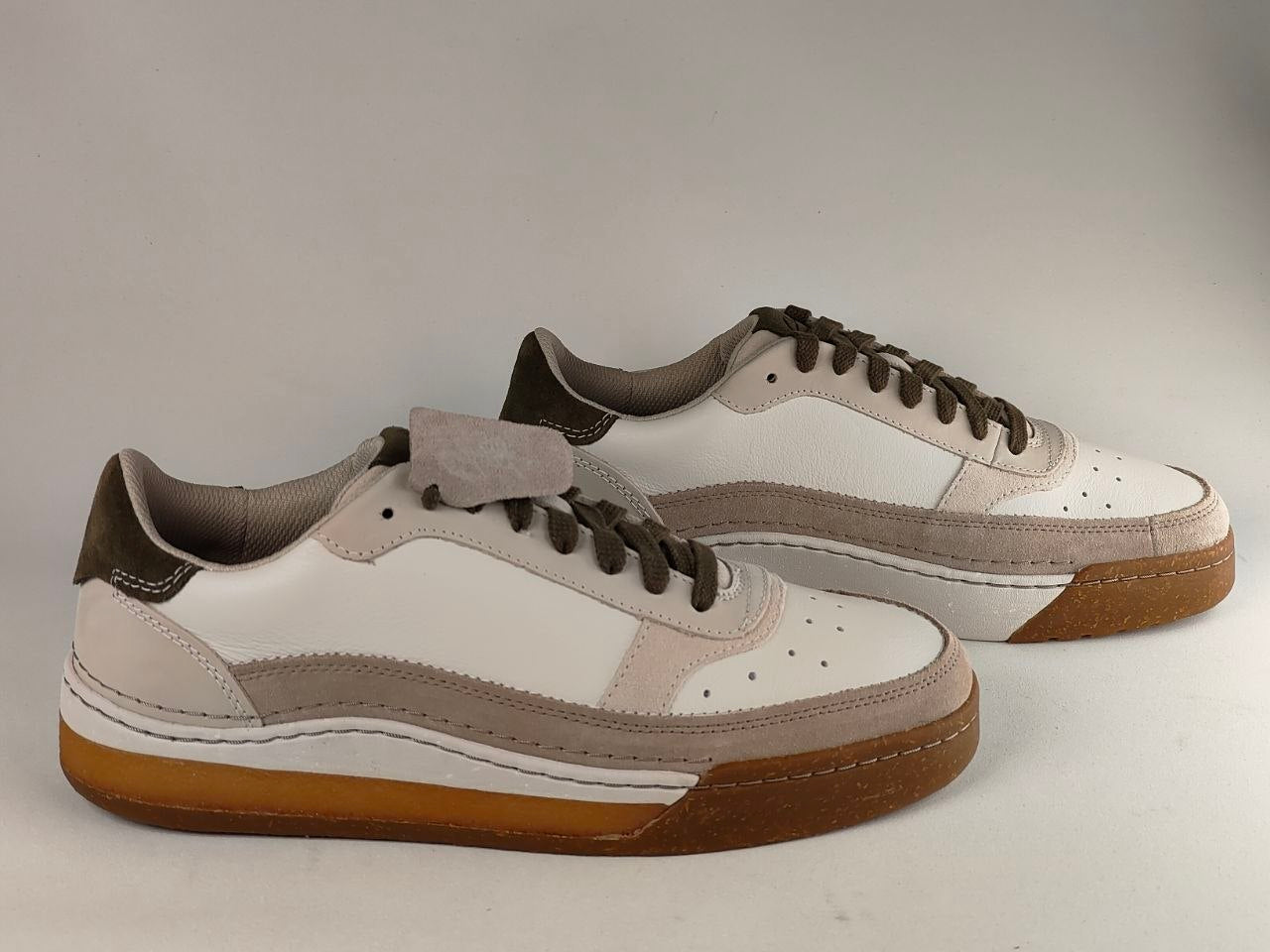 Clarks CraftCourt Lace – Off White Combi