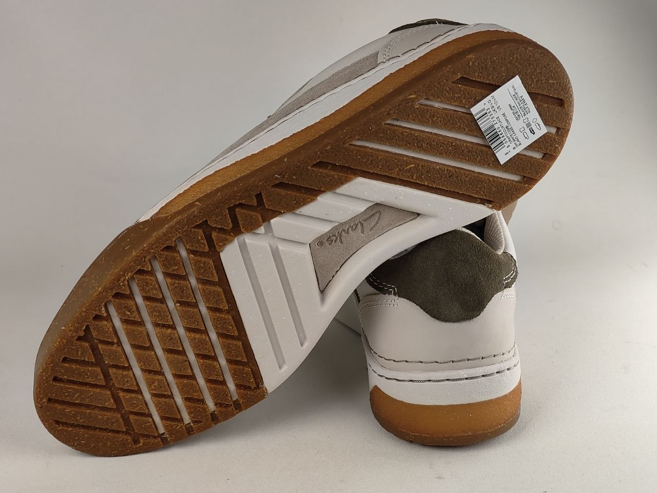 Clarks CraftCourt Lace – Off White Combi