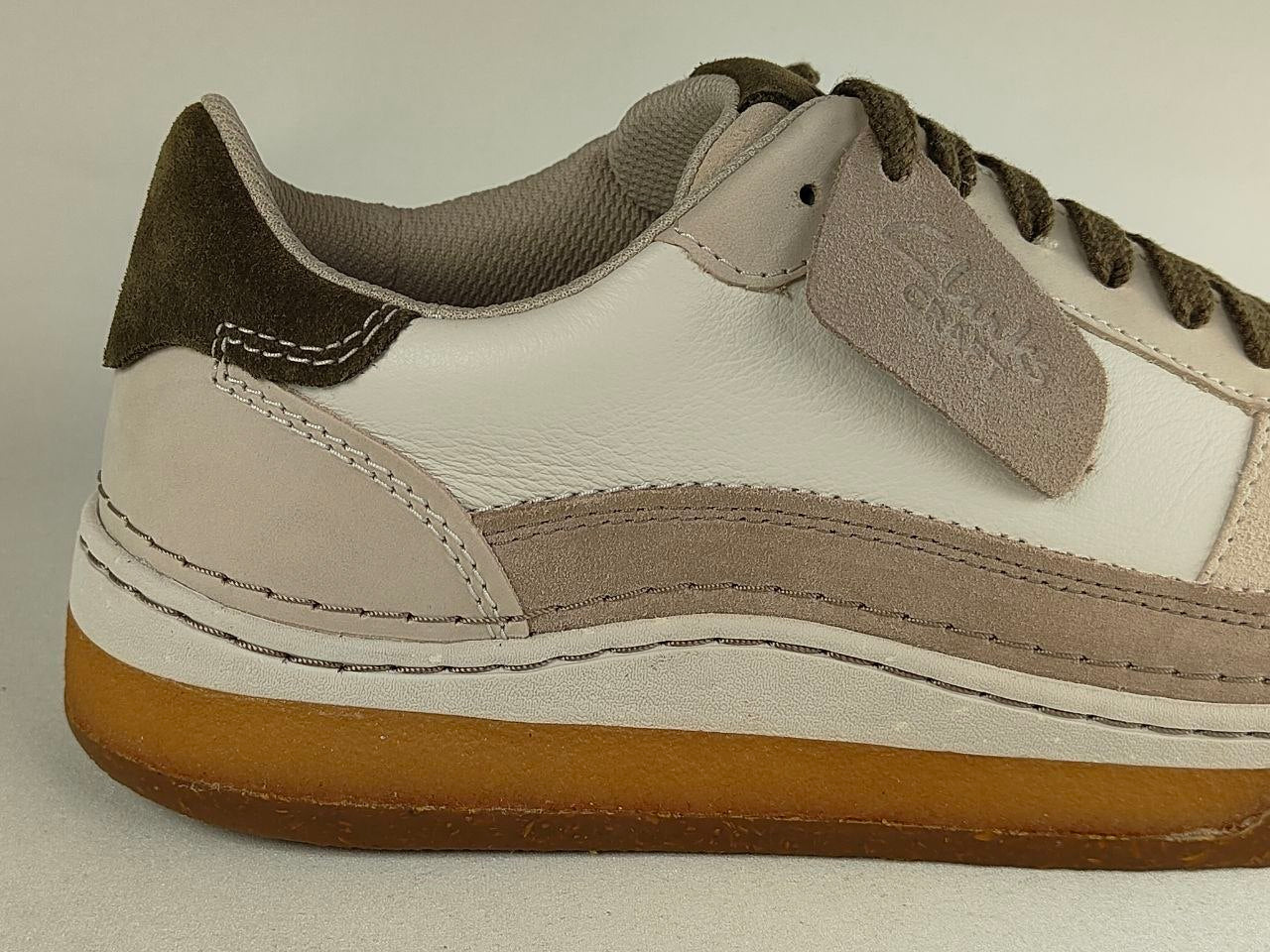 Clarks CraftCourt Lace – Off White Combi
