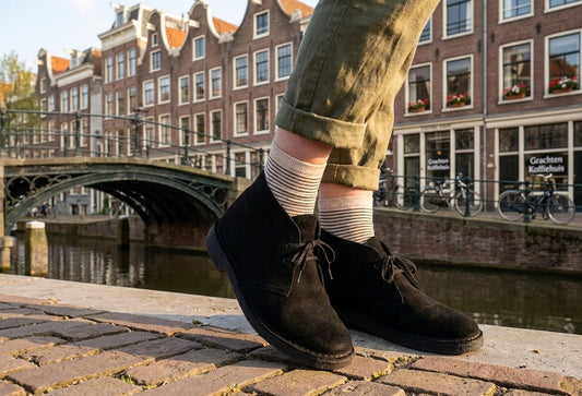 Clarks Desert Boot – Black Suede | Women's Classic Ankle Boot