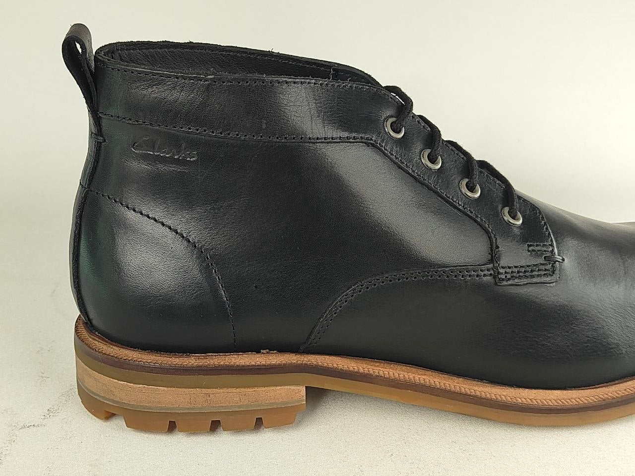 Clarks Foxwell Mid – Black Leather-