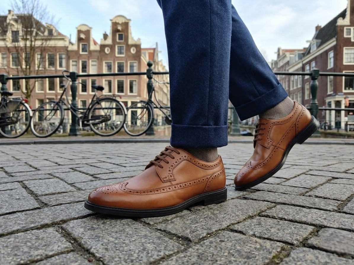 Clarks Beckfield Limit – Tan Leather