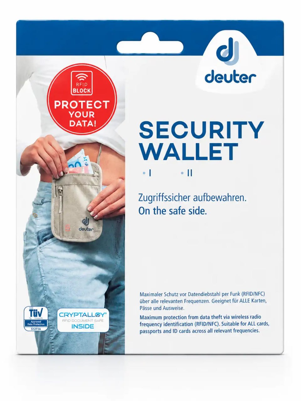 Deuter Security Wallet RFID Block I Ecru Sand