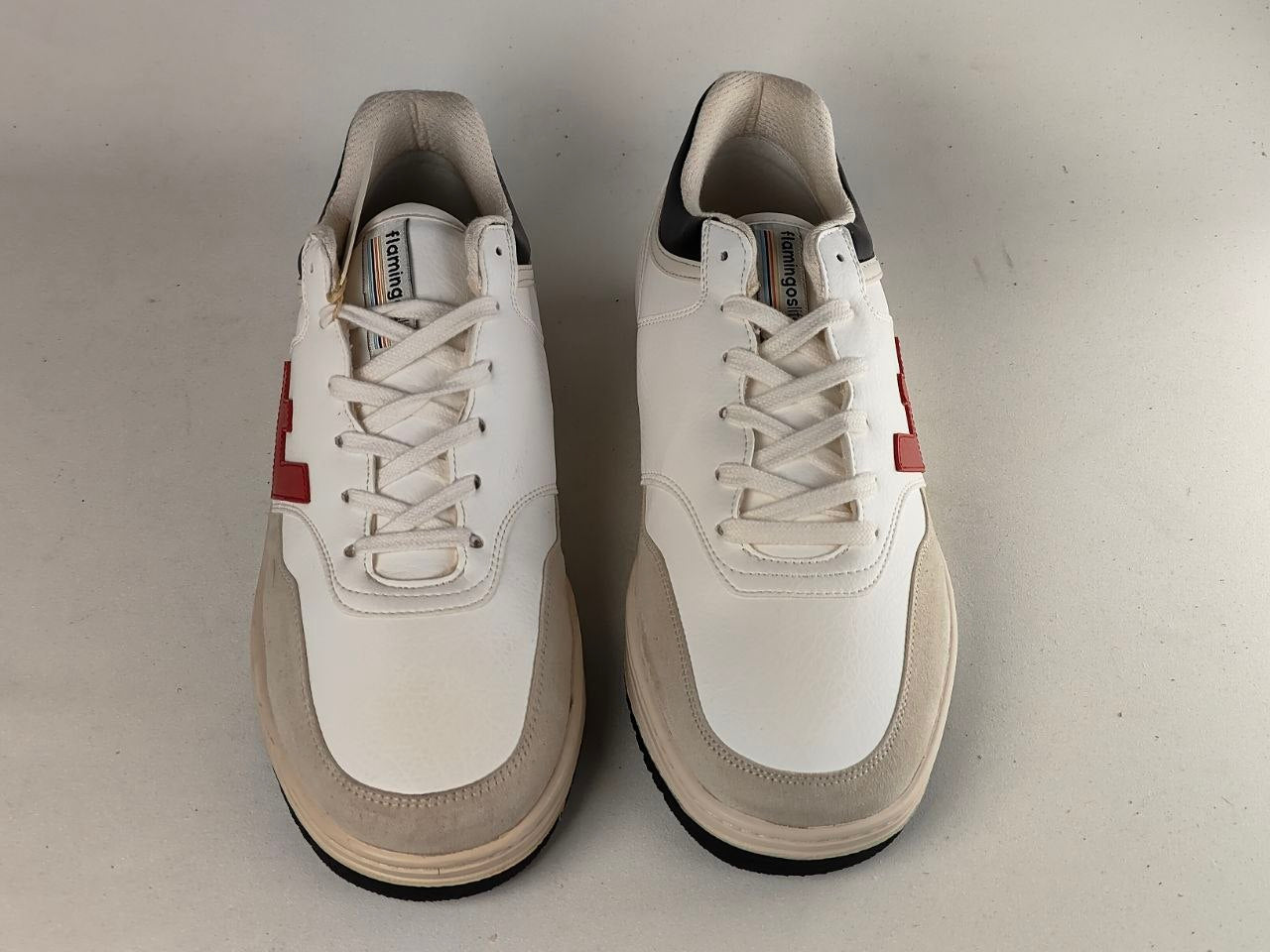 Flamingos Life Retro 90 White Red Bicolor Sneakers
