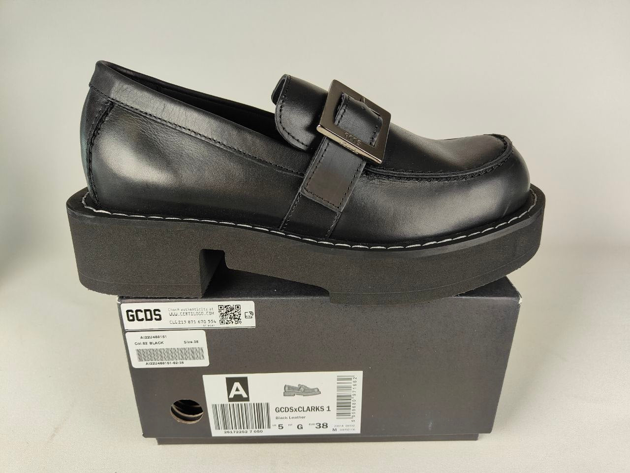 GCDS x Clarks 1 – Black Leather