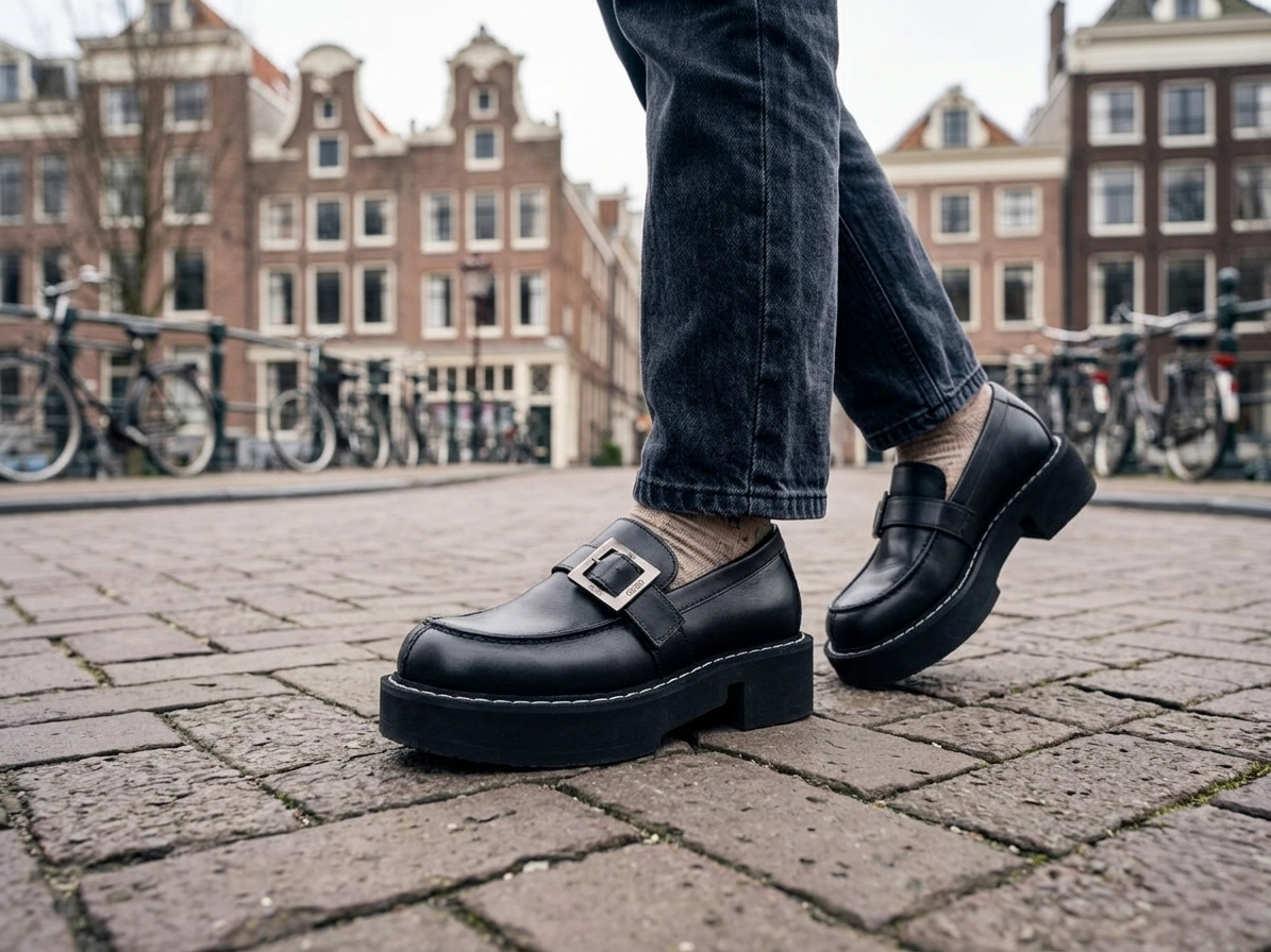 GCDS x Clarks 1 – Black Leather