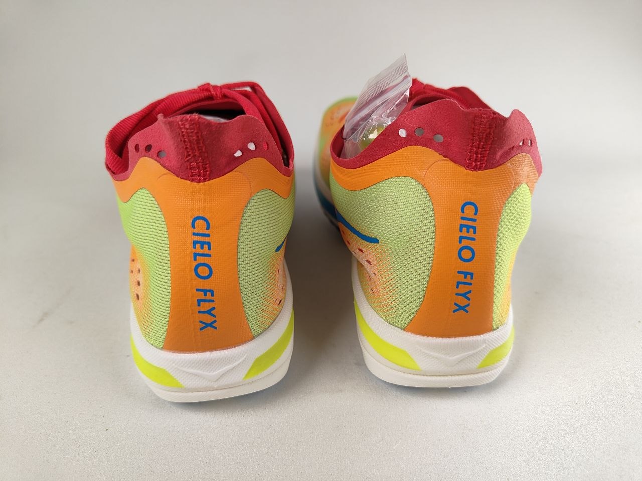 HOKA Cielo FlyX Unisex Racing Shoe — Stardust / Lime Rind / Coral