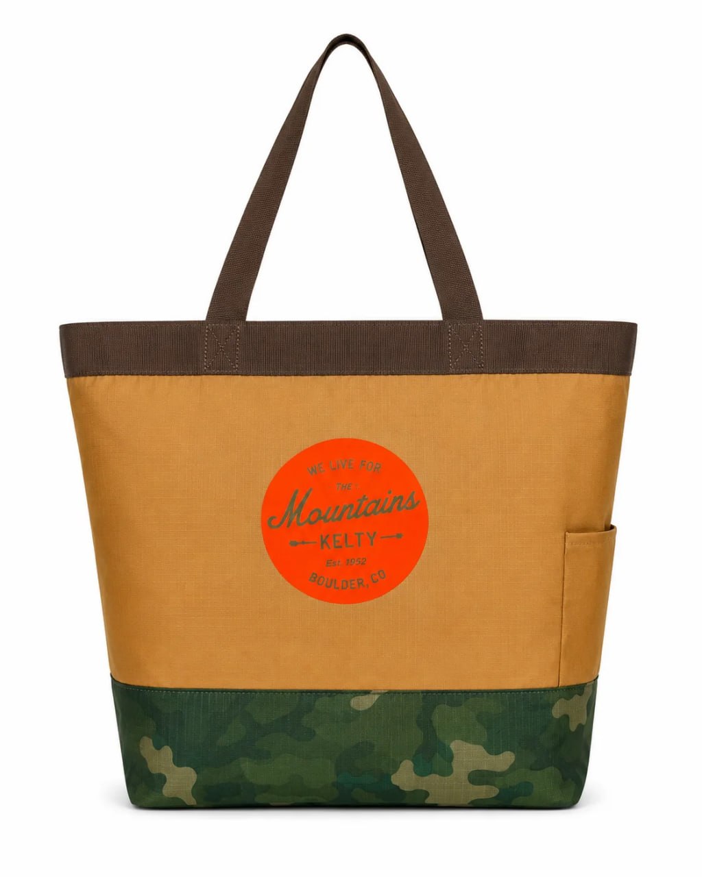 Kelty Totes Tote Packable Shopping Bag Canyon Brown Green Camo
