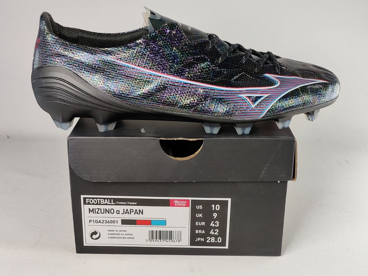 Mizuno Alpha Japan FG Football Boots Black Iridescent