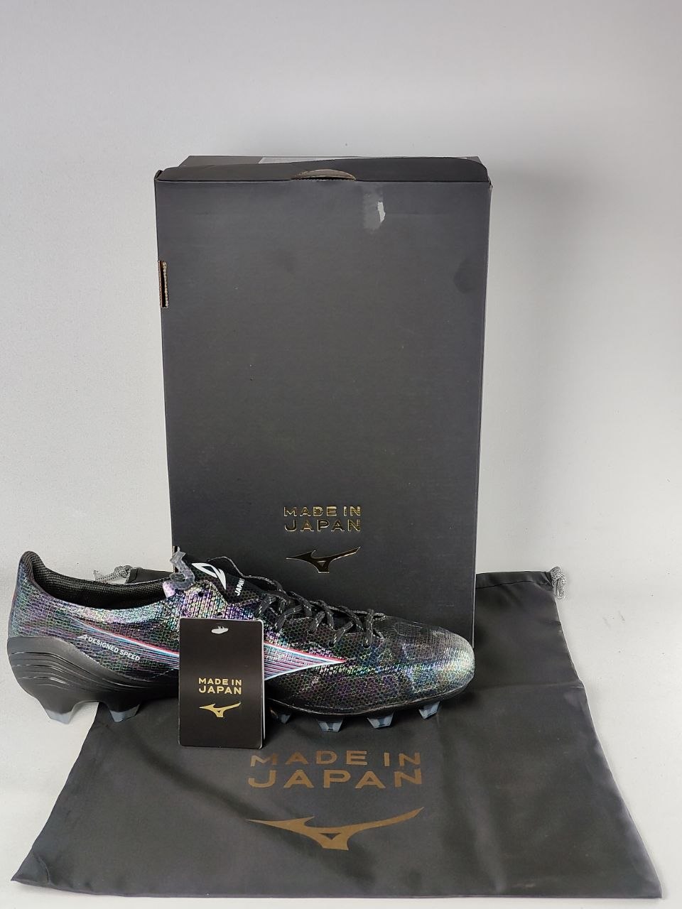 Mizuno Alpha Japan FG Football Boots Black Iridescent