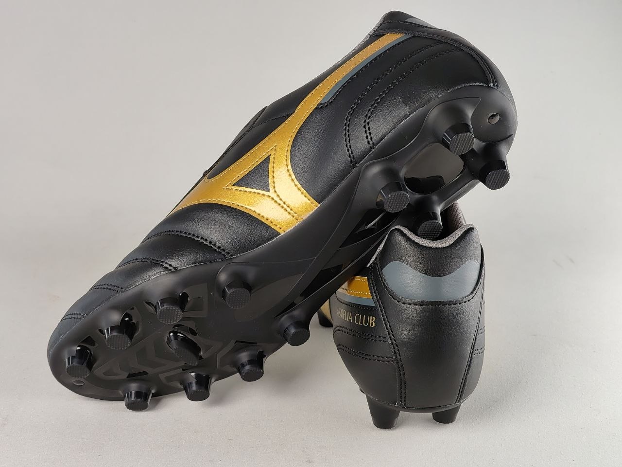 Mizuno Morelia II Club FG Black Gold Football Boots