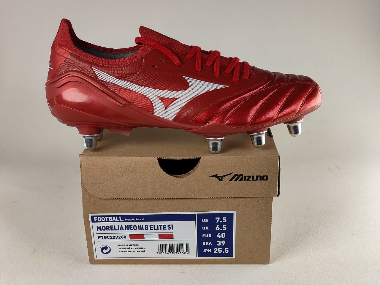 Mizuno-Morelia-Neo-III-β-Elite-SI-Red-Football-Boots-