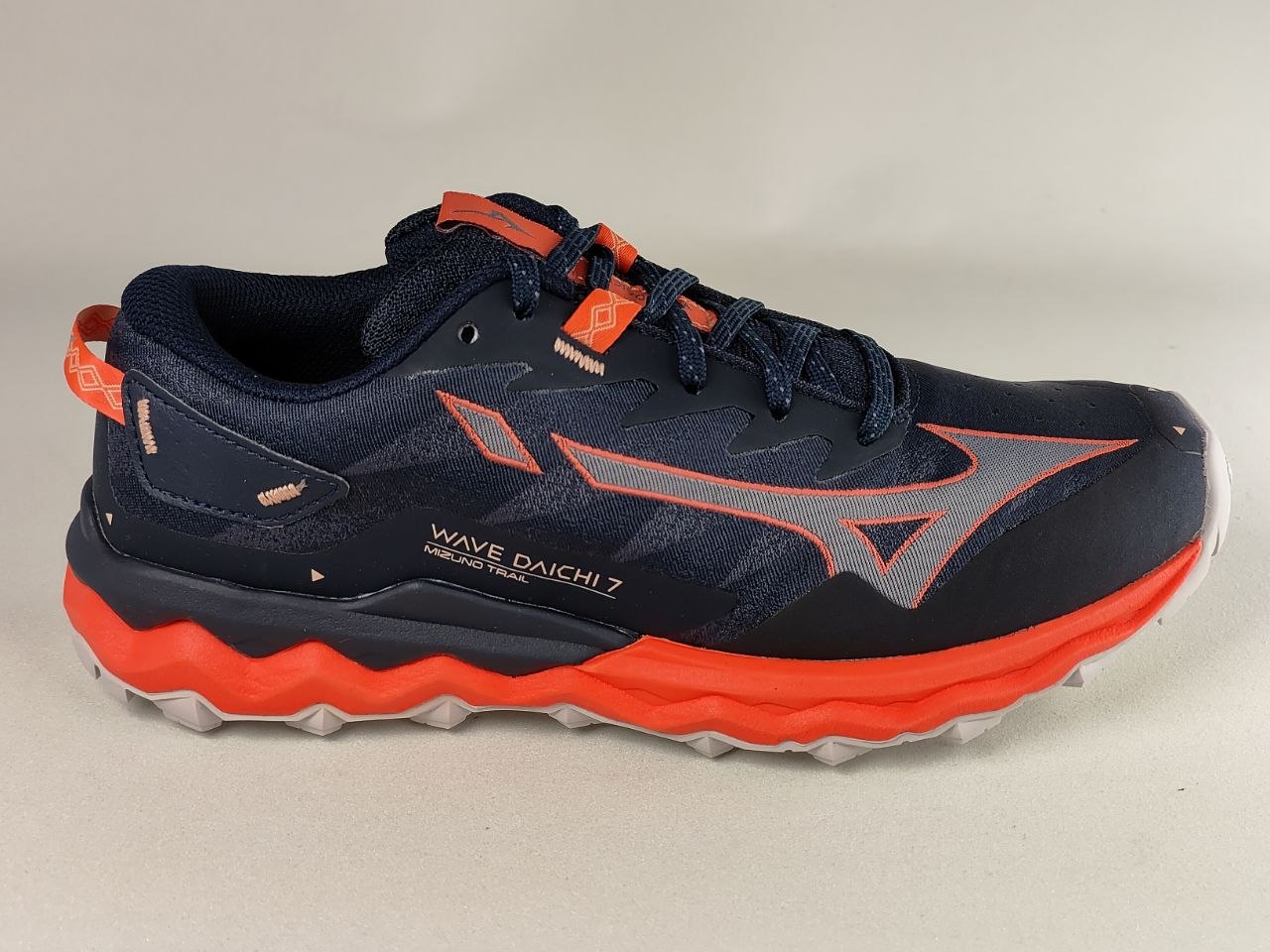 Mizuno Wave Daichi 7 Trail Running Shoes Navy Orange Women