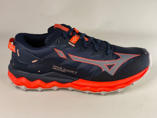Mizuno Wave Daichi 7 Trail Running Shoes Navy Orange Women