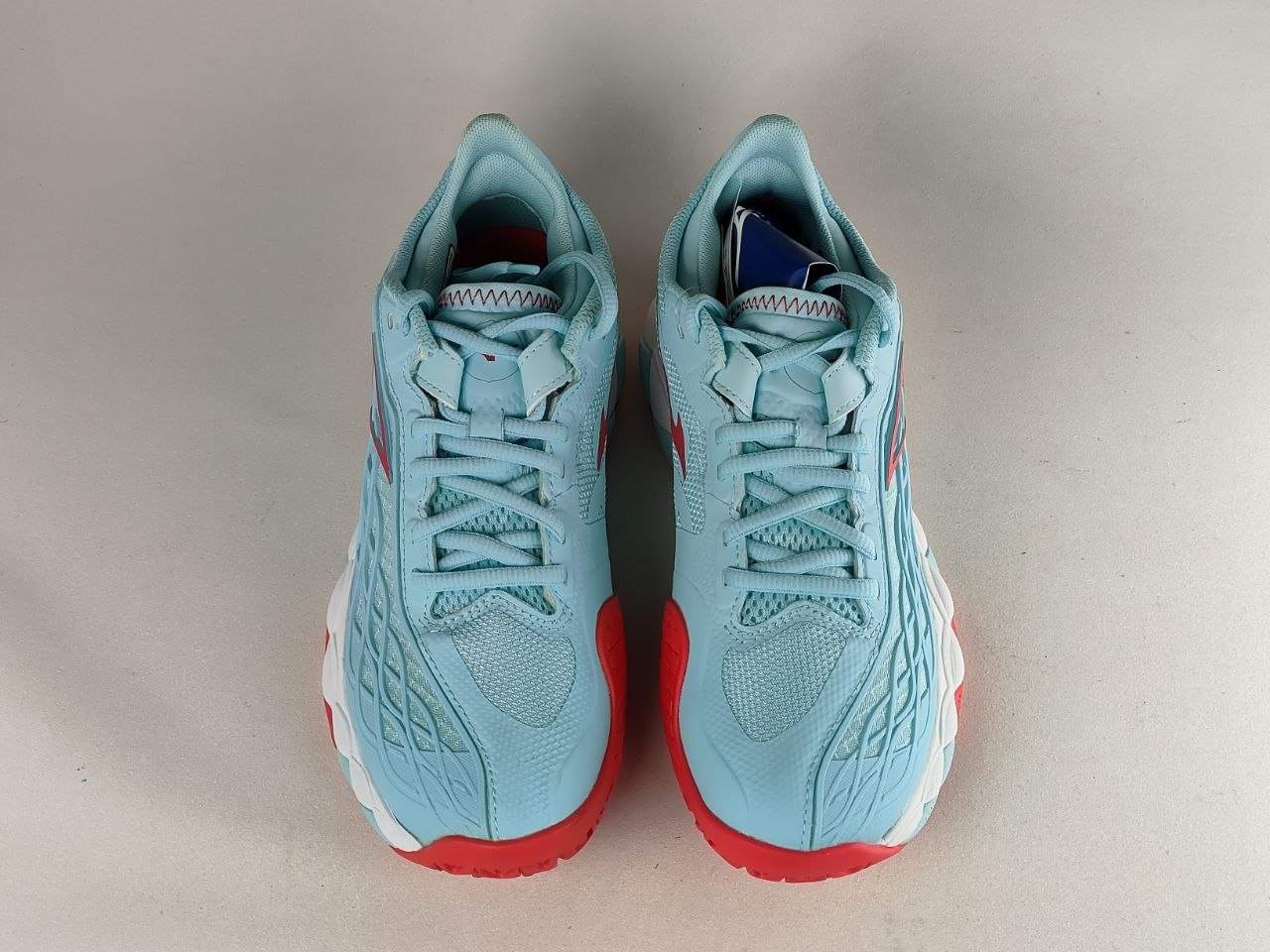 Mizuno Wave Enforce Tour CC Women's Tennis Shoes – Aqua Blue / Pink / White