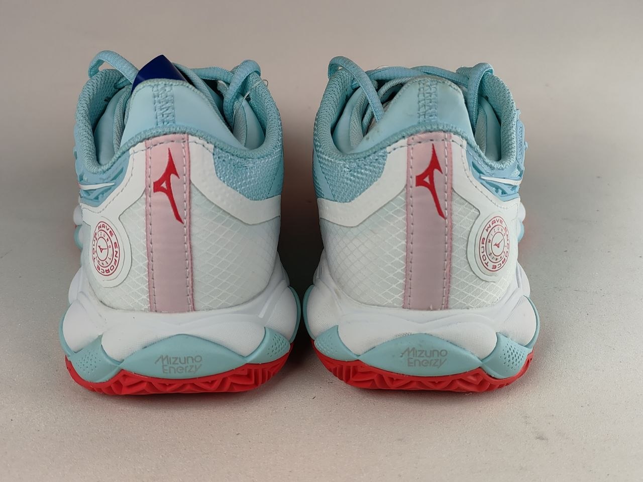 Mizuno Wave Enforce Tour CC Women's Tennis Shoes – Aqua Blue / Pink / White