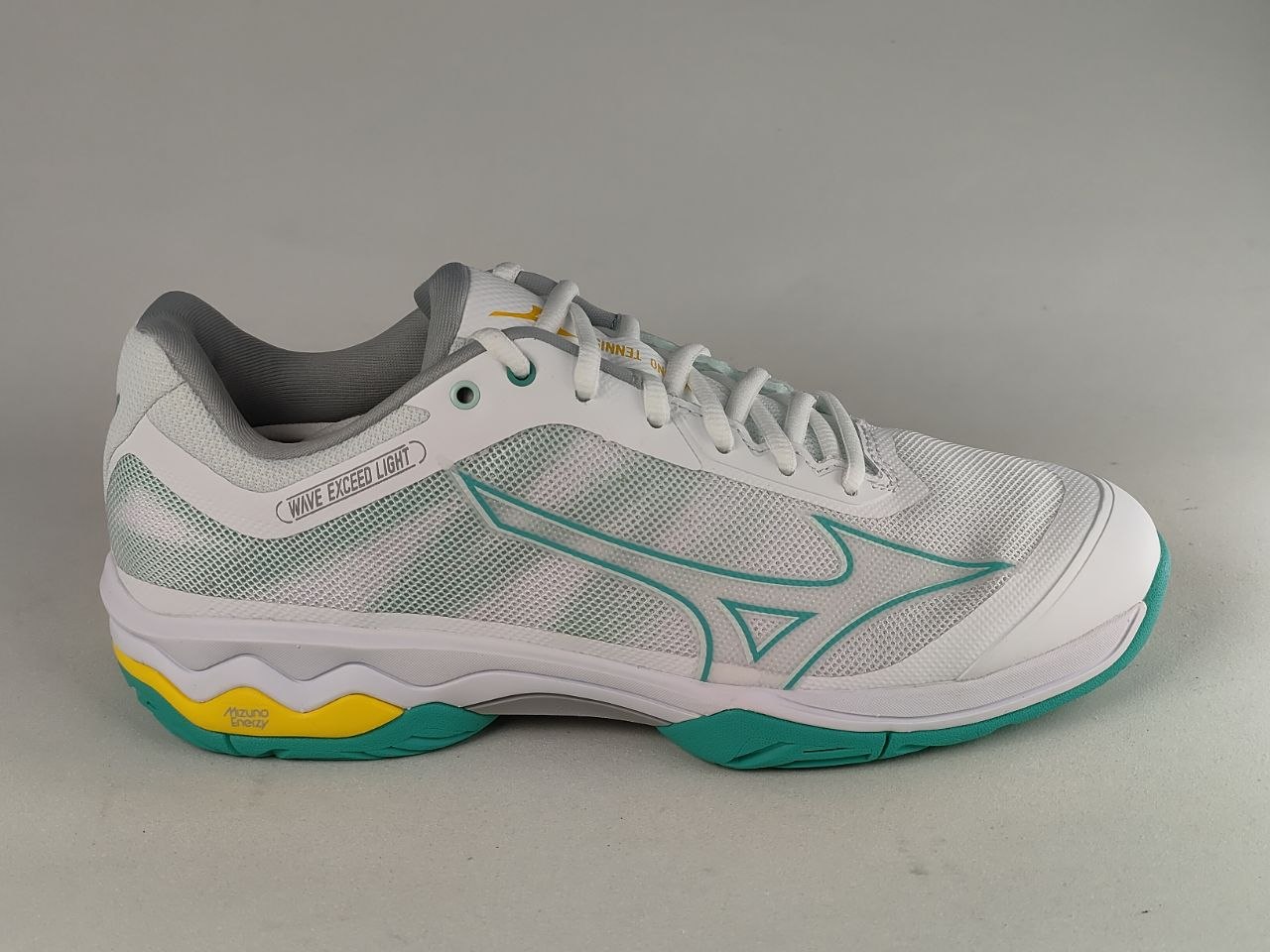 Mizuno-Wave-Exceed-Light-AC-Women-Tennis-Shoes-White-Turquoise-Hi-Vis-Yellow-