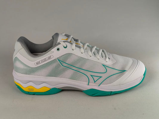 Mizuno-Wave-Exceed-Light-AC-Women-Tennis-Shoes-White-Turquoise-Hi-Vis-Yellow-