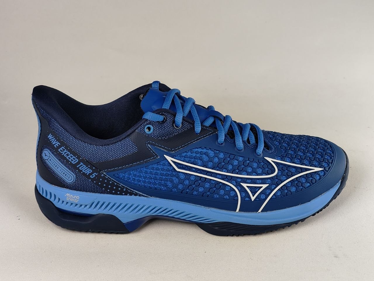 Mizuno Wave Exceed Tour 5 CC Tennis Shoes – True Blue / White