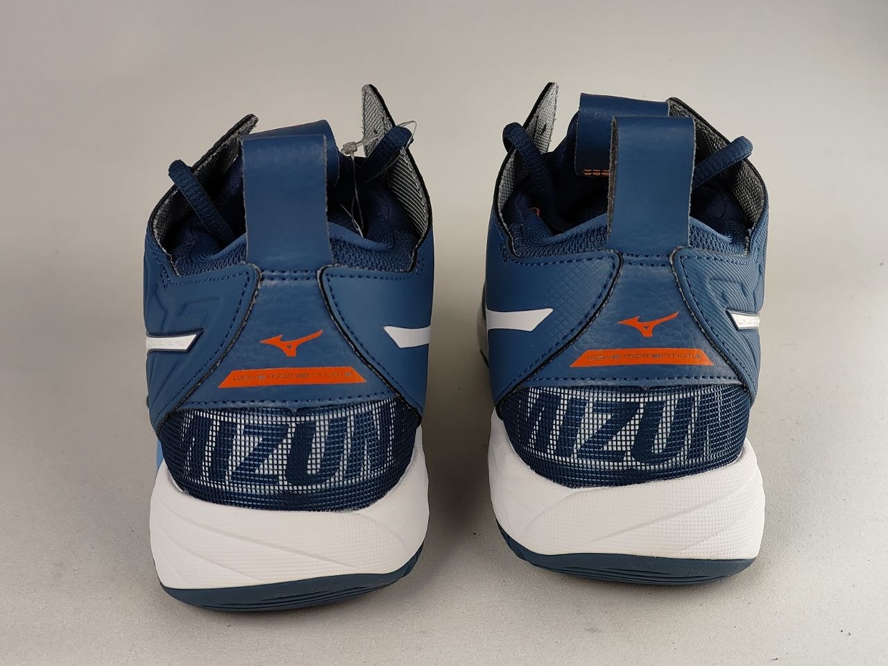 Mizuno-Wave-Momentum-2-Mid-Volleyball-Shoes-Blue-White-Orange-