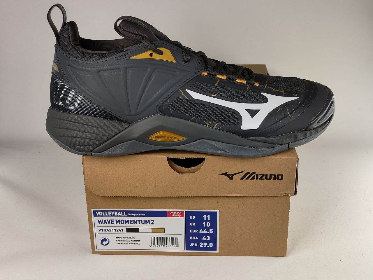 Mizuno-Wave-Momentum-2-Volleyball-Shoes-Black-White-Gold-