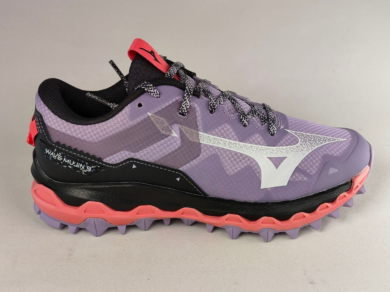 Mizuno-Wave-Mujin-9-Women’s-Trail-Running-Shoes-Lavender-Black-Coral-Pink-