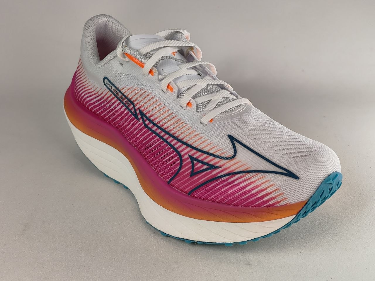 Mizuno Wave Rebellion Pro White Pink Running Shoes Women