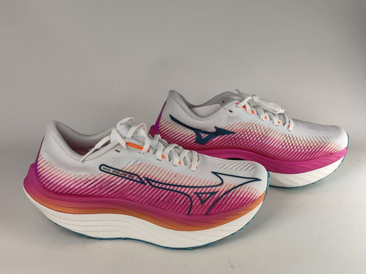 Mizuno Wave Rebellion Pro White Pink Running Shoes Women