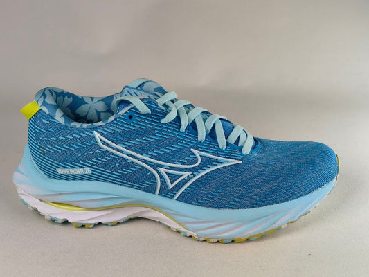 Mizuno-Wave-Rider-26-Women's-Running-Shoes-Blue-Mint-Green-White-