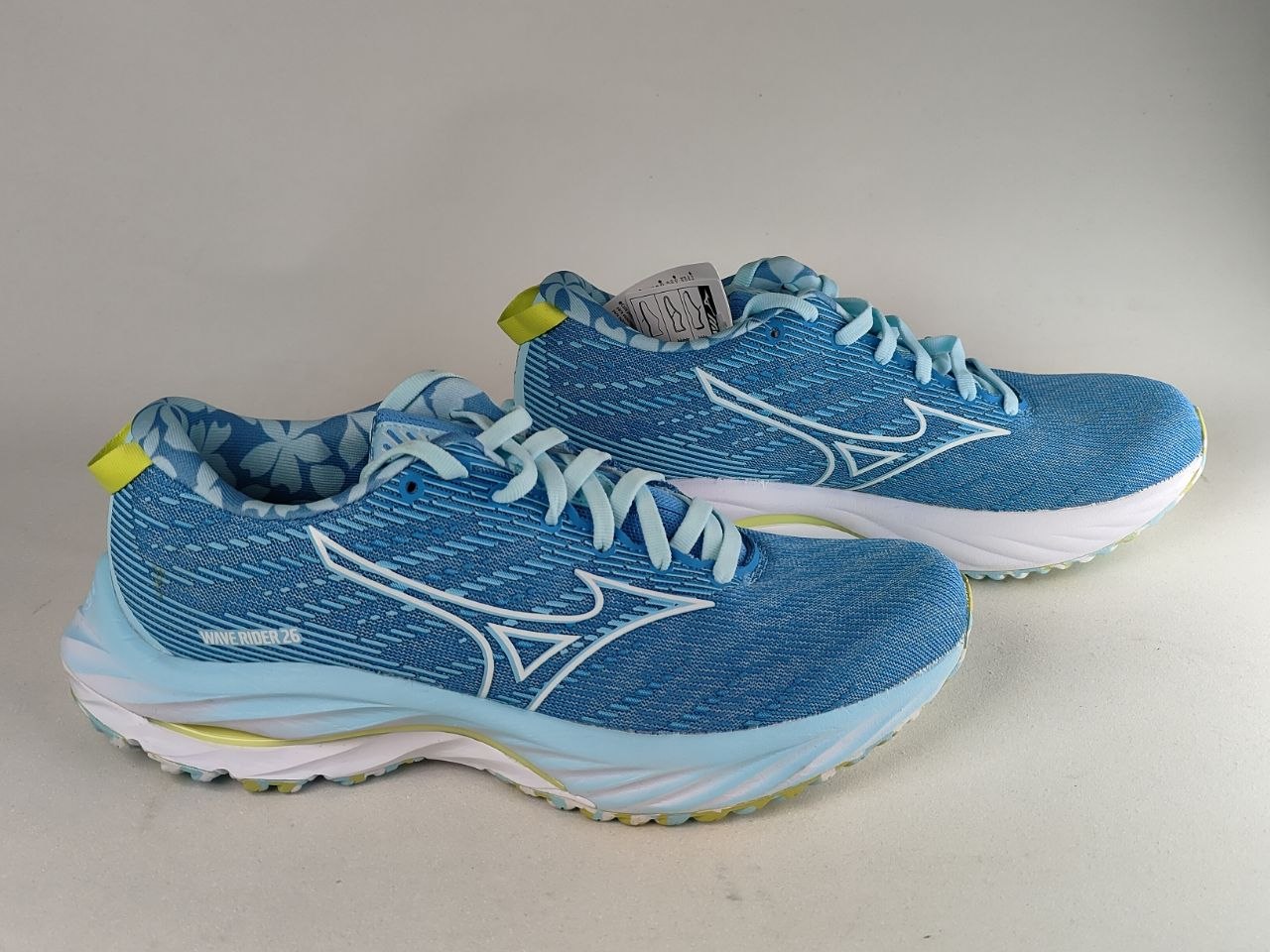 Mizuno-Wave-Rider-26-Women's-Running-Shoes-Blue-Mint-Green-White-