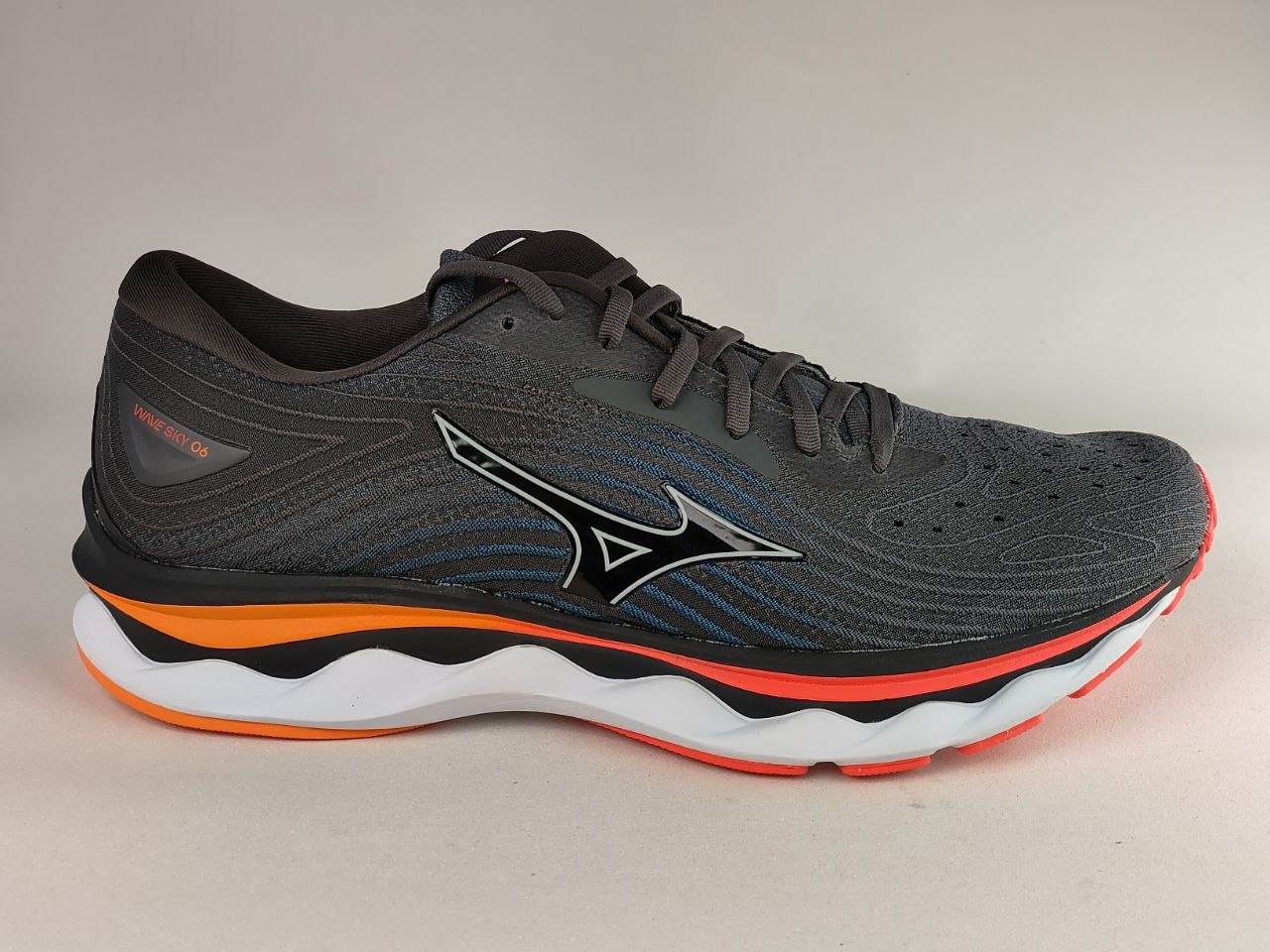Mizuno-Wave-Sky-6-Men's-Running-Shoes-Black-White-Orange-