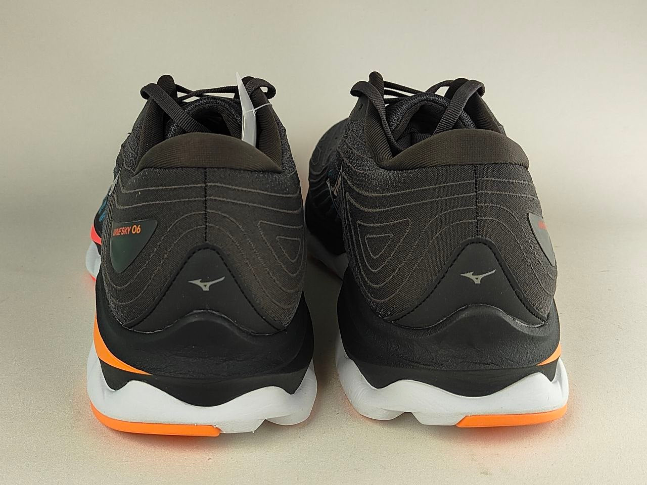 Mizuno-Wave-Sky-6-Men's-Running-Shoes-Black-White-Orange-