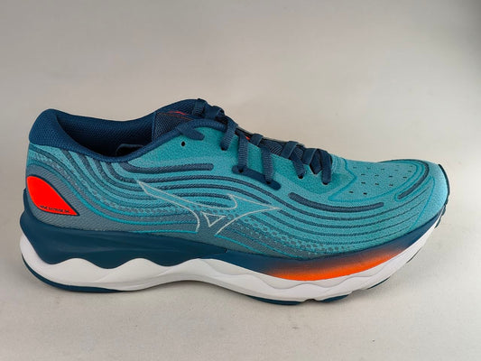 Mizuno-Wave-Skyrise-4-Running-Shoes-Blue-Turquoise-Coral-White-