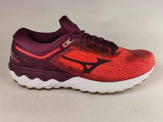 Mizuno-Wave-Skyrise-Women's-Running-Shoes-Red-Plum-White-