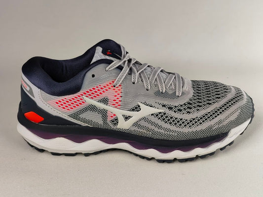 Mizuno Wave Sky 4 Women's Running Shoes – White Grey Pink Purple