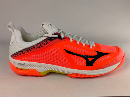 Mizuno Wave Panthera Field Hockey Shoes – Coral Red  White  Black