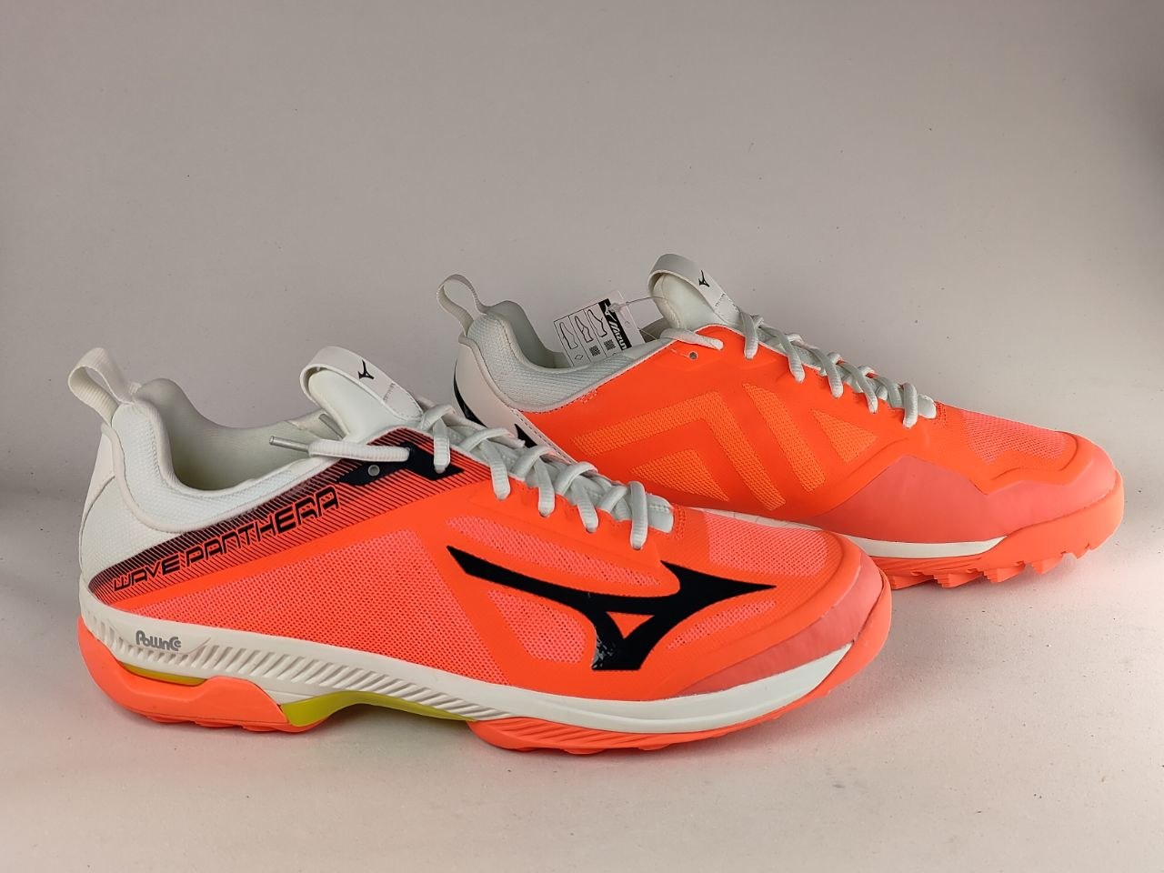Mizuno Wave Panthera Field Hockey Shoes – Coral Red  White  Black