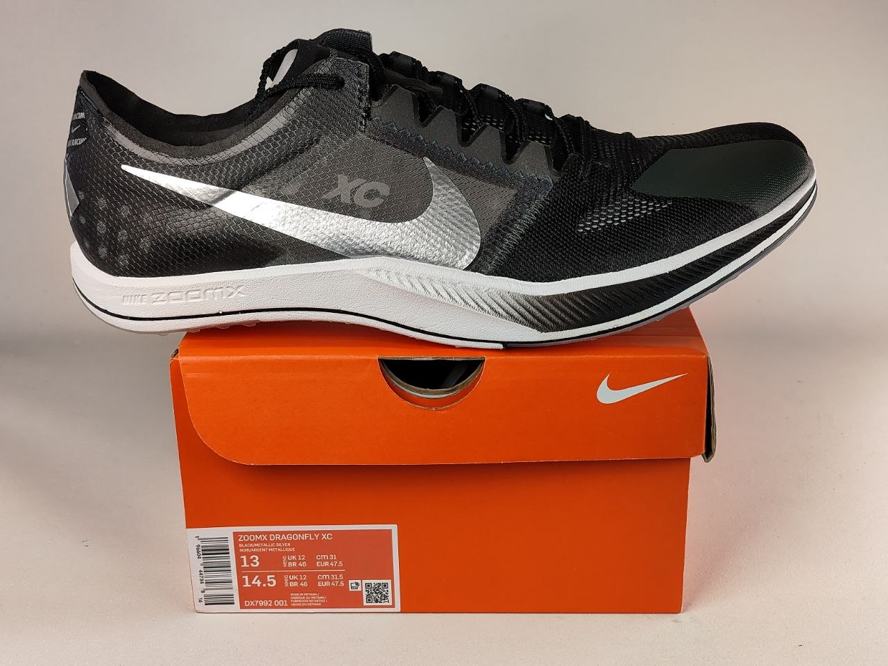 Nike-ZoomX-Dragonfly-XC-Black-Metallic-Silver-Racing-Shoes-