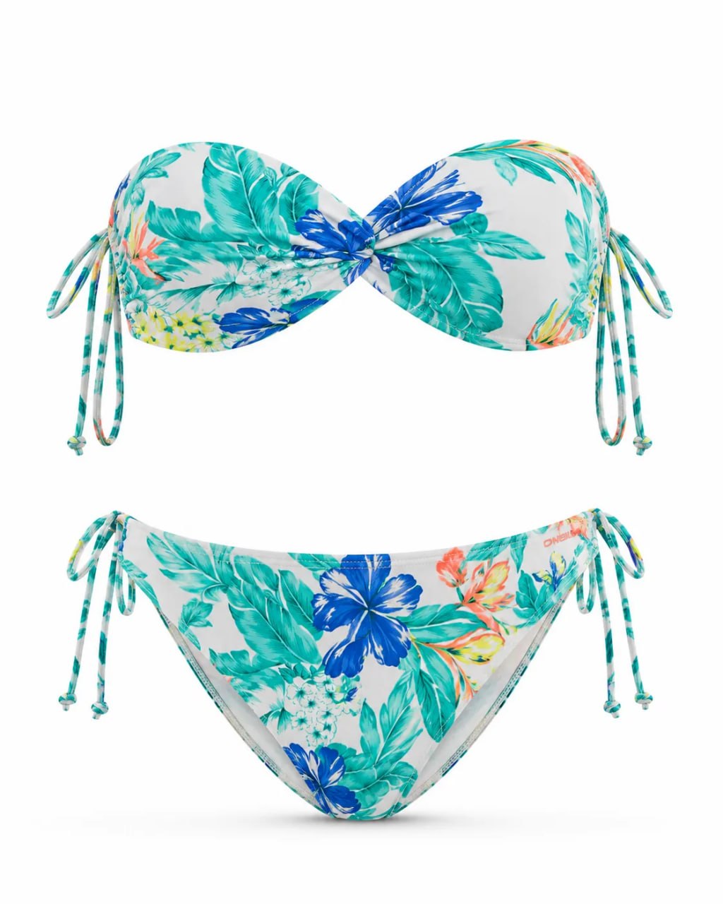 Floral bikini set on a white background