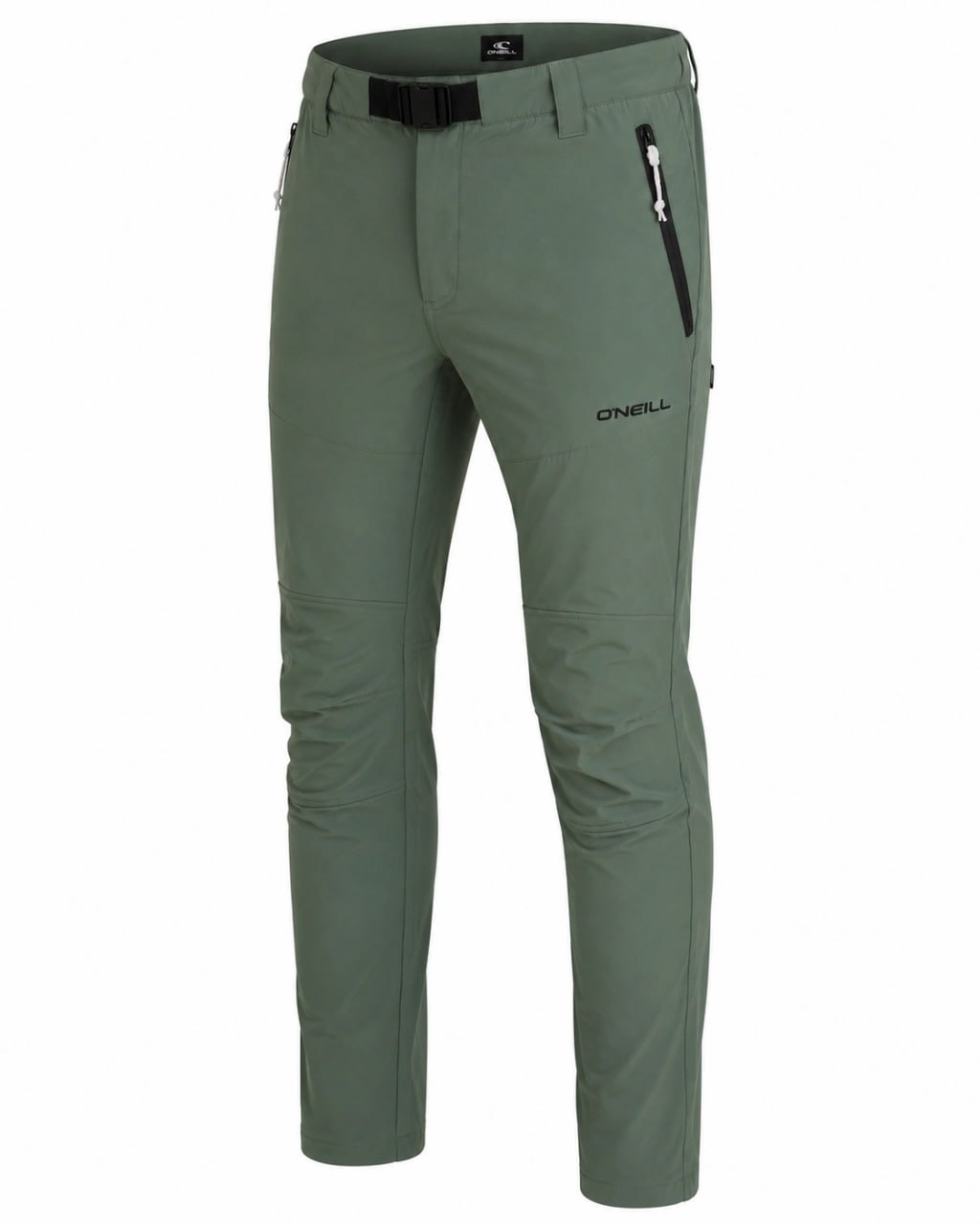 Green ONeill Hybrid Soft shell Outdoor Pants with a brand logo on a white background