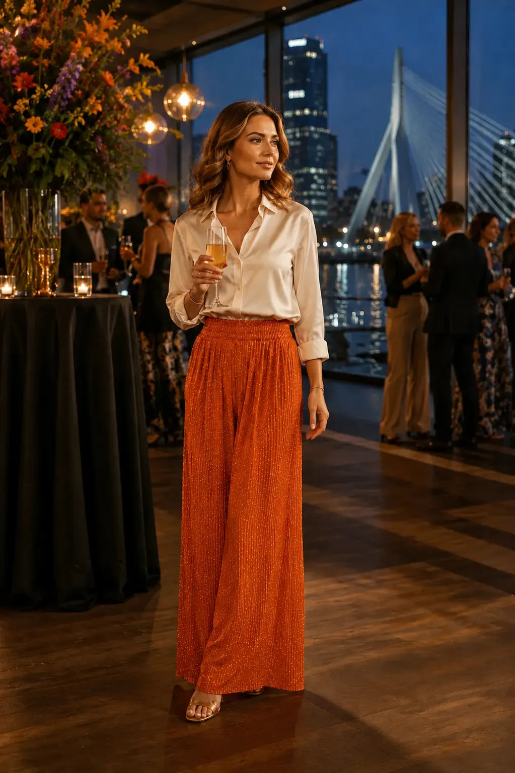 Protest PRTSELEMA Pleated Wide Leg Pants Squirrel Brown
