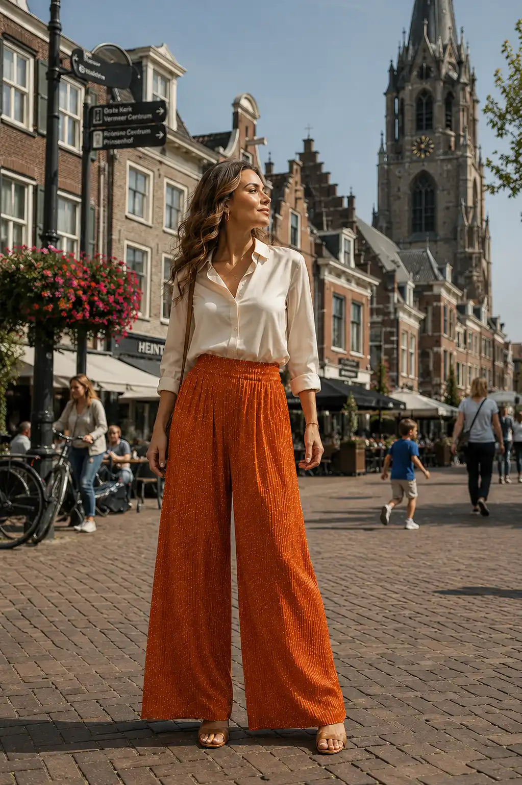 Protest PRTSELEMA Pleated Wide Leg Pants Squirrel Brown