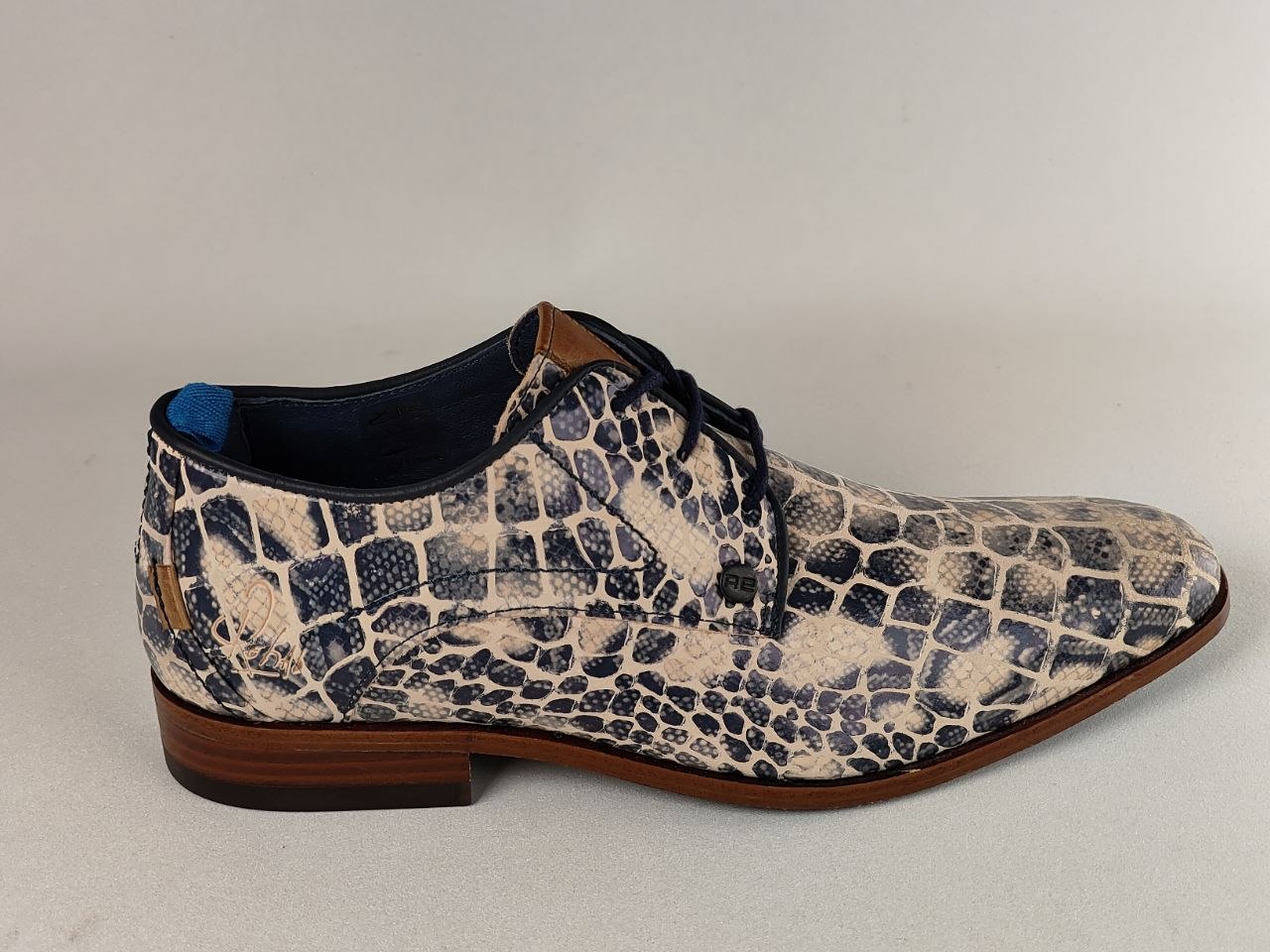 Rehab Greg Croco Print Leather Shoes