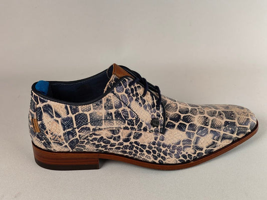 Rehab Greg Croco Print Leather Shoes