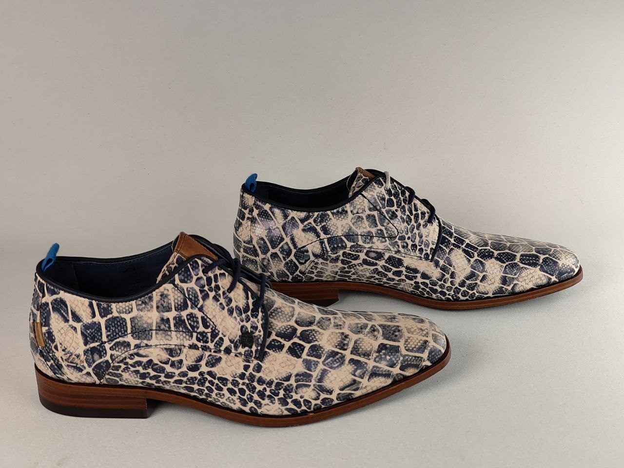 Rehab Greg Croco Print Leather Shoes
