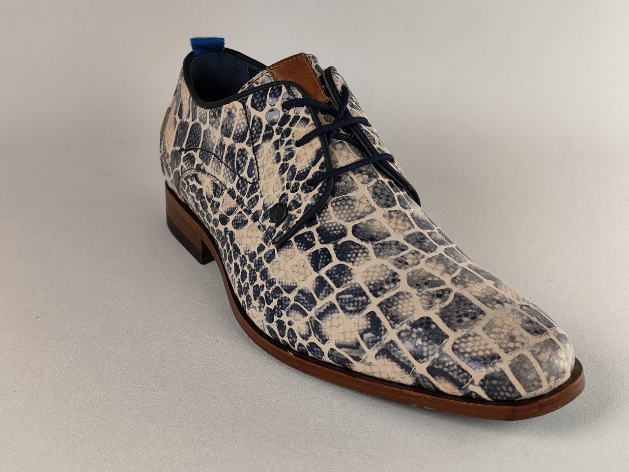 Rehab Greg Croco Print Leather Shoes