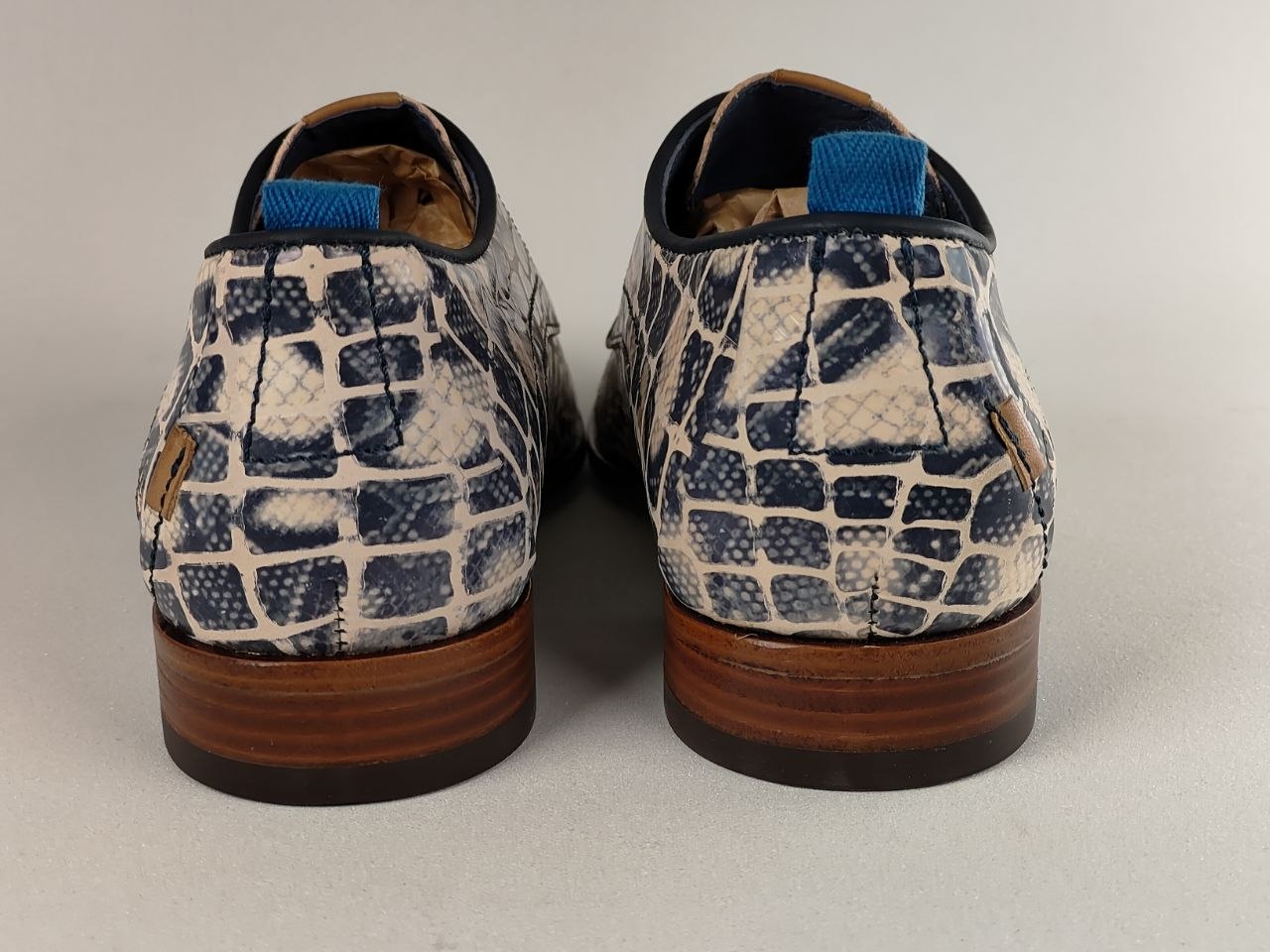 Rehab Greg Croco Print Leather Shoes