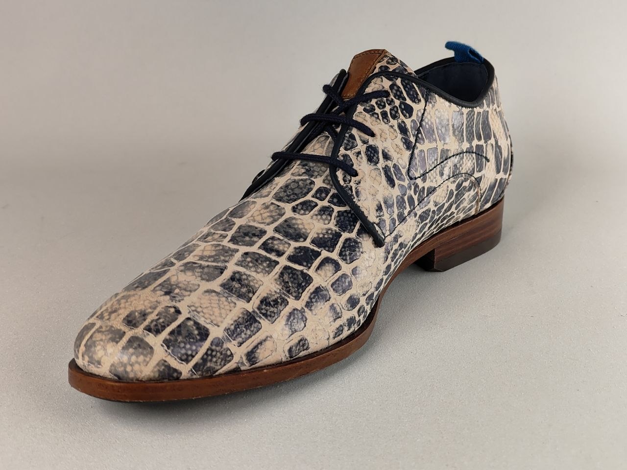 Rehab Greg Croco Print Leather Shoes