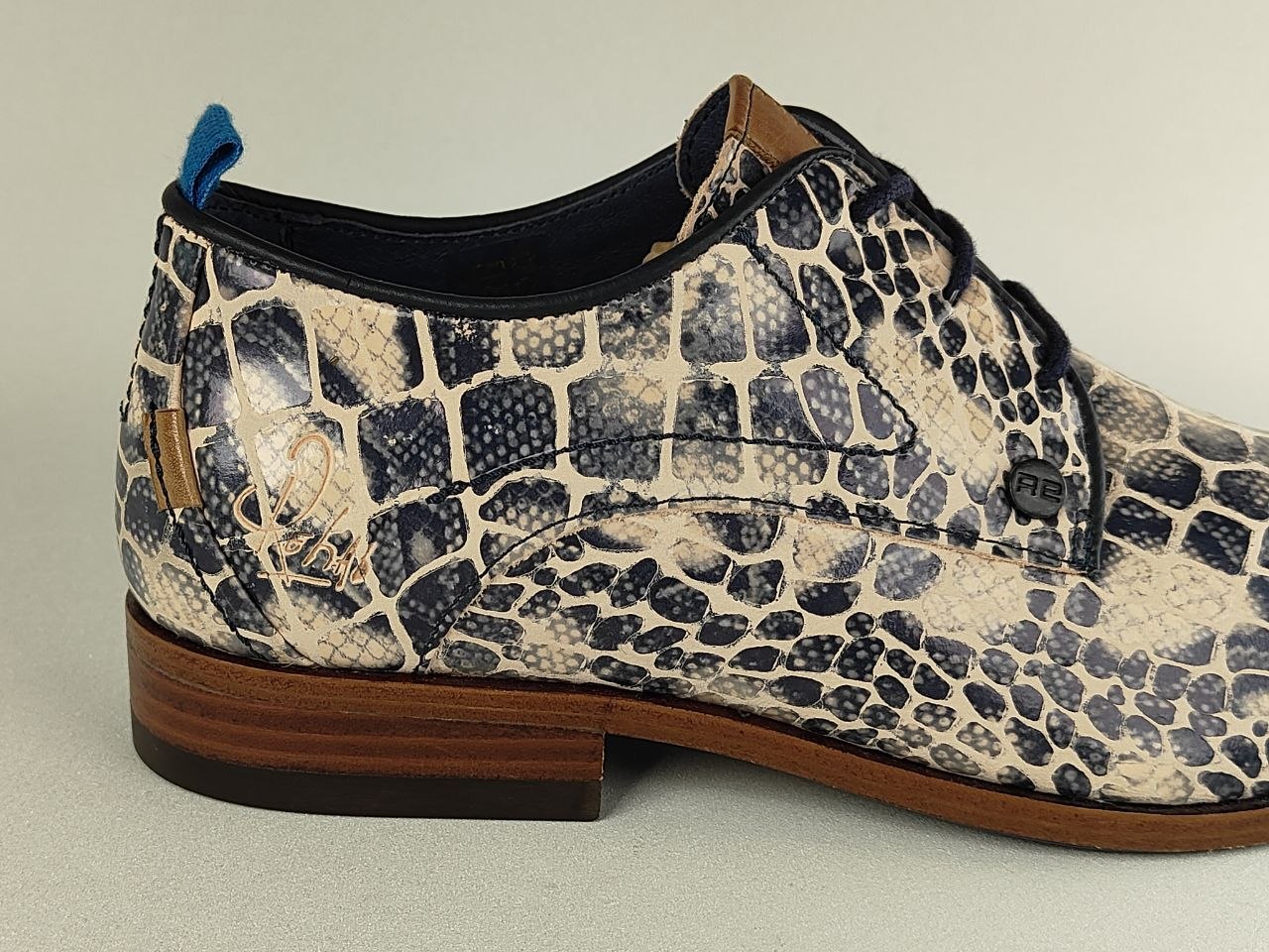 Rehab Greg Croco Print Leather Shoes